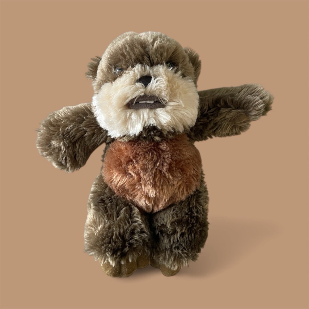 Disney Parks Star Wars Ewok Plush Stuffed Animal Toy Brown Resort 9 Inch 2004